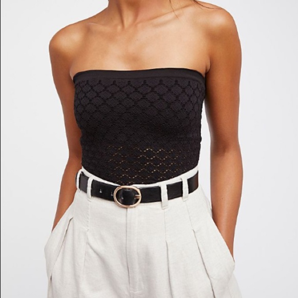 Free people honey textured tube top